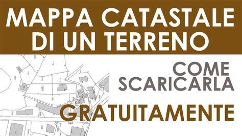 Mappe catastali gratuite